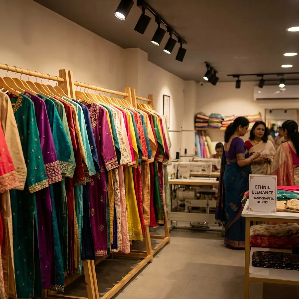 Women's Wear Manufacturing - Colorful kurtis and ethnic wear